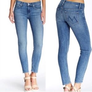 MOTHER The Muse Ankle Hooked Destroyed Jeans Lyocell Blend Size 27